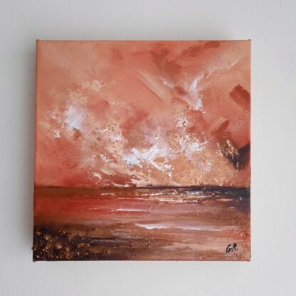 Original painting of abstract seascape - Acrylic on deep-edge canvas